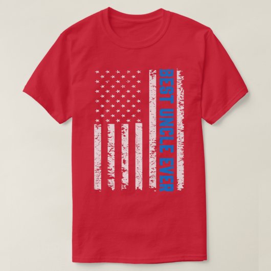 Mannen Retro US Best oom op 4 juli T-shirt (Design voorkant)