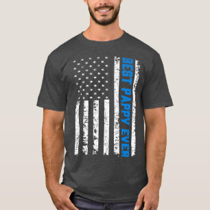Mannen Retro US Best Pappy op 4 juli T-shirt