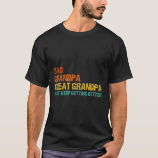 Mannen Retro Vader Opa Oudoom Vaderdag F T-shirt
