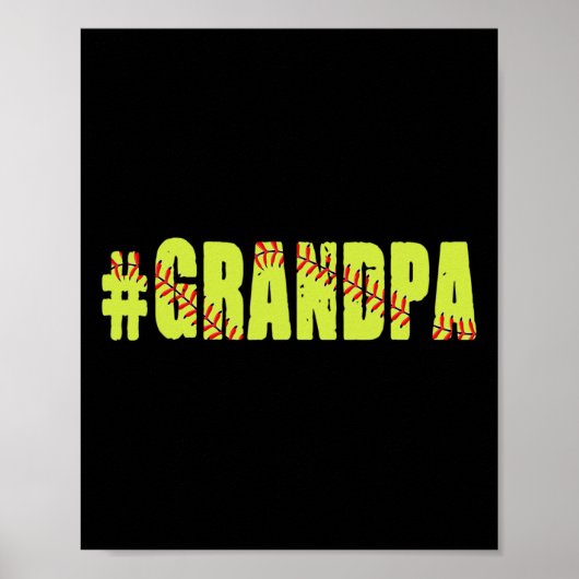 Mannen Retro Vaderdag Mannen Zachte opa Zachte spe Poster (Voorkant)
