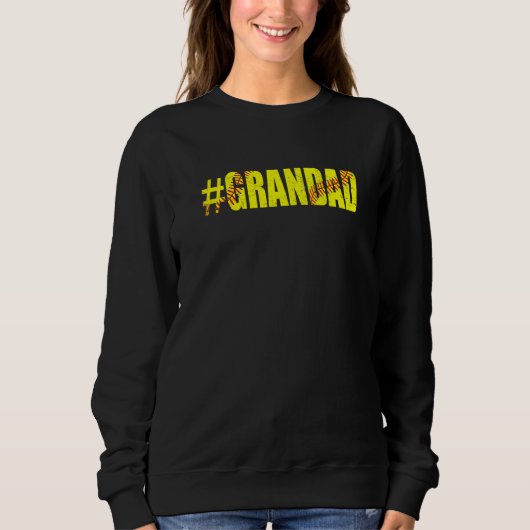 Mannen Retro Vaderdag Softball Grandad Softball Trui (Voorkant)