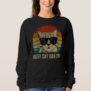 Mannen retro Vintage beste kat papa ooit kat papa Trui
