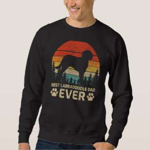 Mannen Retro Vintage Beste Labradoodle Papa Ever V Trui