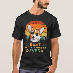 Mannen Retro Vintage Zonsondergang Beste Welsh Cor T-shirt