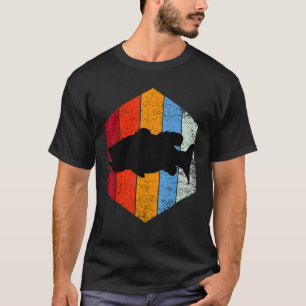 Mannen retro  vliegvisquota voor vissers t-shirt