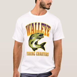 Mannen Retro Walleye Vist T-Shirt
