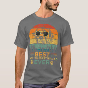 Mannen Retrostijl Beste Engelse imbeciele pap ooit T-shirt