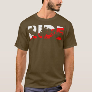 Mannen RIDE Snowmobile Clothing Snowmobiing Racing T-shirt