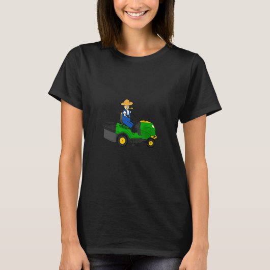 Mannen Riding Lawn mower voor mannen Gardener die  T-shirt (Voorkant)