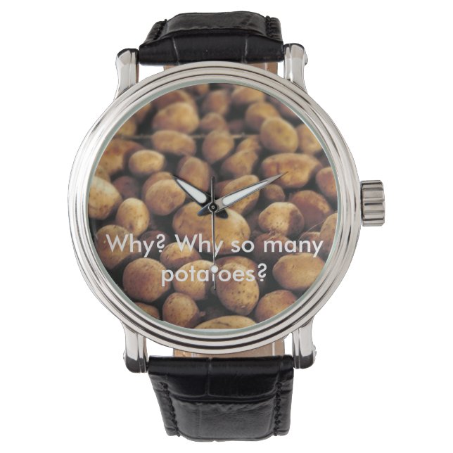 Mannen  riem Aardappelhorloge Horloge (Voorkant)