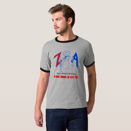 Mannen Ringer T-shirt (Voorkant volledig)