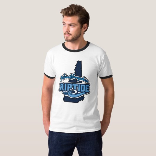 Mannen-Ringer-T-shirt T-shirt (Voorkant volledig)