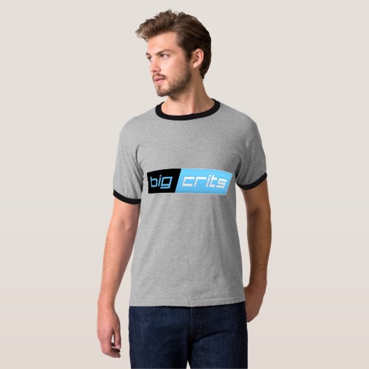 Mannen Ringer T T-shirt (Voorkant volledig)