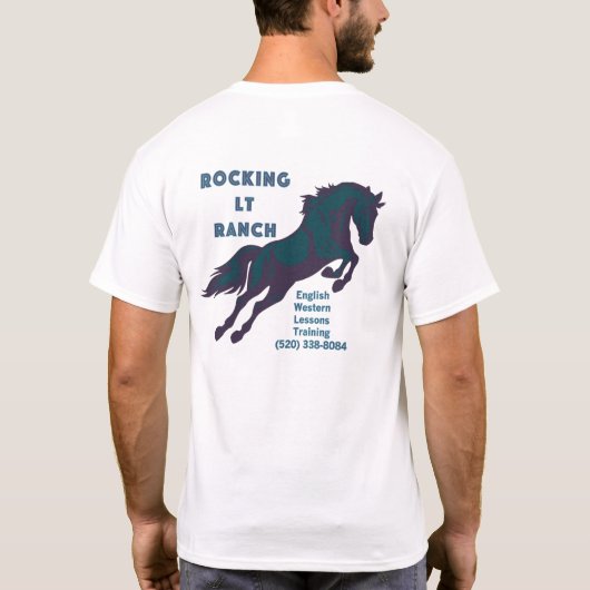 Mannen RLTR-shirt (springpaard) T-shirt (Achterkant)