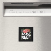 Mannen Roast Beef Bbq Vleesliefhebber Slager Chef Magneet (Insitu (Vaatwasser))