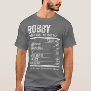 Mannen Robby Nutrition Persoonlijke benaming Funny T-shirt
