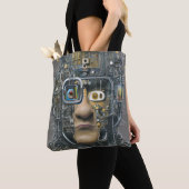 Mannen Robot Technology Mannelijk Man Purse Bag Tote Bag (Dichtbij)
