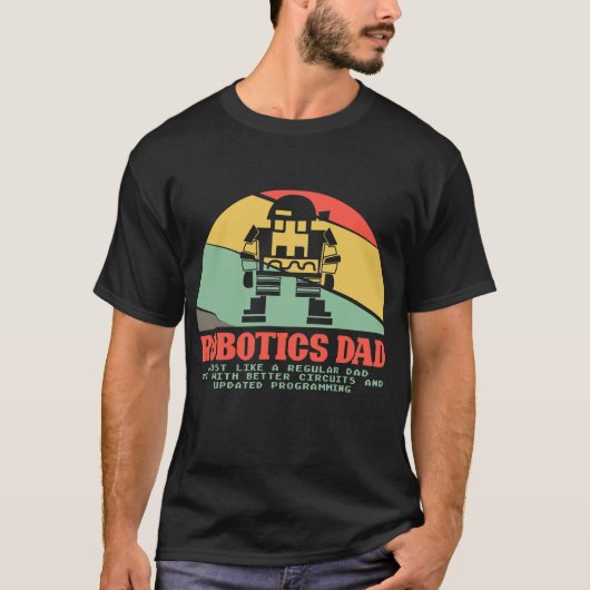 Mannen Robotica Papa AI Robot Engineers T-shirt (Voorkant)