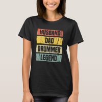 Mannen Rock Drummer Papa Drummers Kleding Ro
