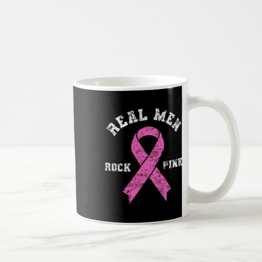 Mannen Rock Pink - Bestrijding van borstkanker Koffiemok (Rechts)