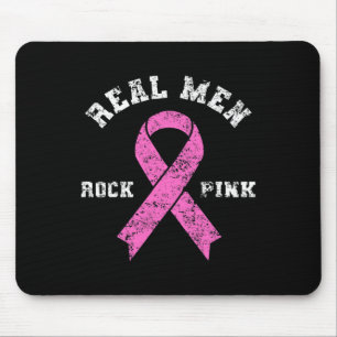 Mannen Rock Pink - Bestrijding van borstkanker Muismat