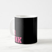 Mannen Rock Roze Borstkanker Bewustzijn Koffiemok (Voorkant links)