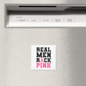 Mannen Rock Roze Borstkanker Bewustzijn Magneet (Insitu (Vaatwasser))