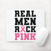 Mannen Rock Roze Borstkanker Bewustzijn Muismat (Met muis)