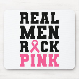 Mannen Rock Roze Borstkanker Bewustzijn Muismat