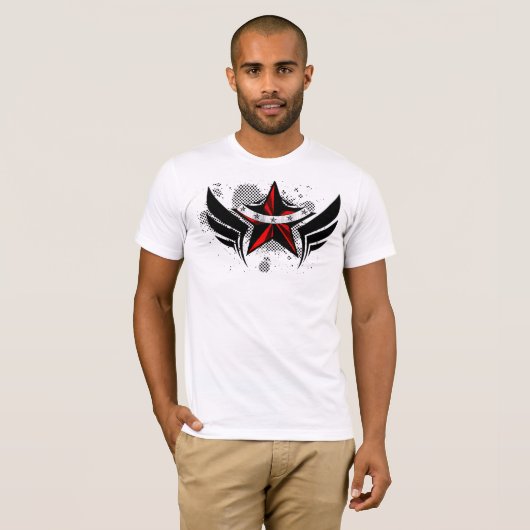 Mannen Rock Star T-shirt (Voorkant volledig)