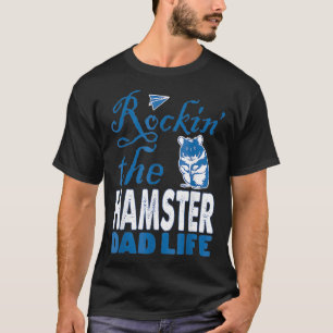 Mannen Rockin De dag van de vaders van het leven v T-shirt