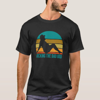 Mannen rocking de vader bod vader grap t-shirt