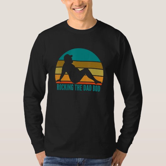 Mannen rocking de vader bod vader grap t-shirt (Voorkant)