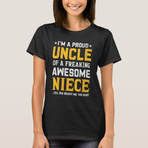 Mannen rode oom van Geweldige nicht voor mannen T-shirt