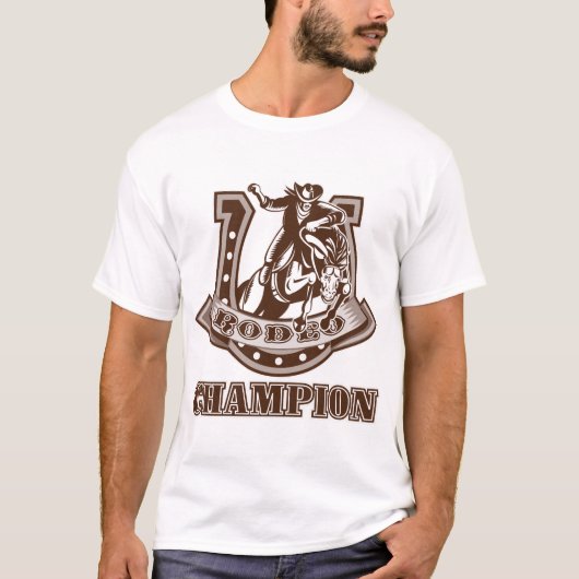 Mannen Rodeo Champion T-Shirt (Voorkant)
