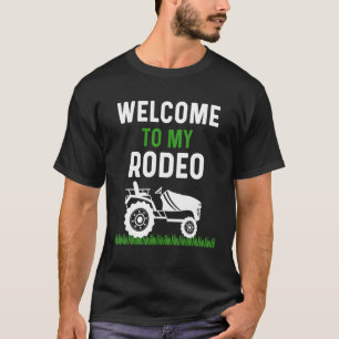 Mannen Rodeo Pap Lawn Mowing Stuff Yard Work Grass T-shirt