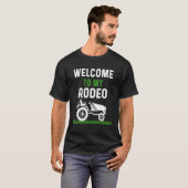Mannen Rodeo Pap Lawn Mowing Stuff Yard Work Grass T-shirt (Voorkant volledig)