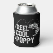 Mannen roekvormig blaasontwerp met vis en Vist Blikjeskoeler (Blikje Achterkant)