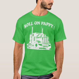 Mannen rol op Pappy Funny Pap-chauffeur T-shirt