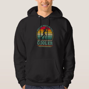 Mannen rolschaatsen vader als een gewone vader vad hoodie