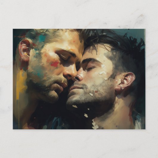 Mannen Romantisch Briefkaart (Voorkant)