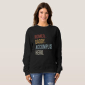 Mannen Romeo Daddy Handlanger Hero Retro Style Vin Trui (Voorkant volledig)
