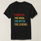 Mannen Ronaldo Het Man van de Myth de Legende T-shirt (Design voorkant)
