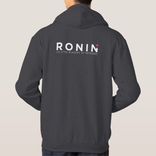 Mannen Ronin Hoodie - Light Grey Hoodie (Achterkant)