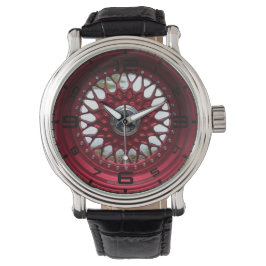 Mannen Rood mesh wielen Horloge