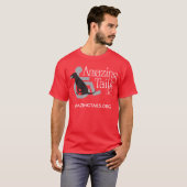 Mannen rood t-shirt met logo op de voorzijde (Voorkant volledig)