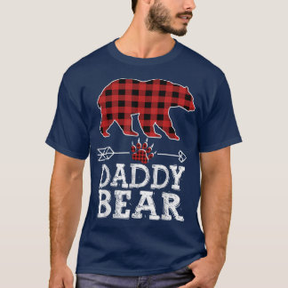 Mannen roodroodbaars pap Pajama Familie da T-shirt