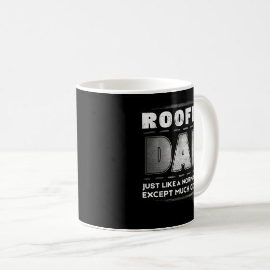 Mannen Roofer Dad Much Koooler Vaderdag Koffiemok (Voorkant rechts)
