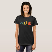 Mannen Roofer Evolution Retro Vintage T-shirt (Voorkant volledig)