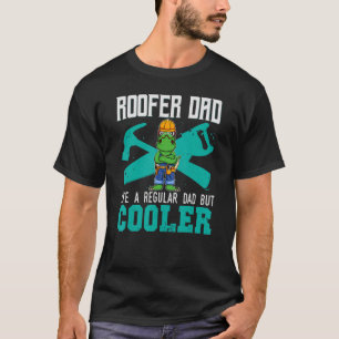 Mannen Roofer vader als een gewone vader, maar koe T-shirt